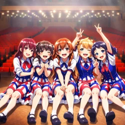 Блестящий пост — постер аниме