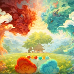 Мифические звери 2 — постер аниме