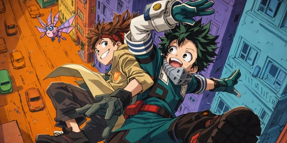 Моя геройская академия: Миссия мировых героев — Отбытие — баннер