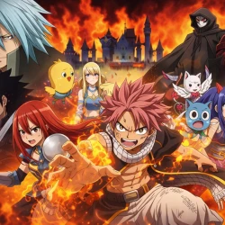 Сказка о хвосте феи: Жрица Жар-птицы — постер аниме