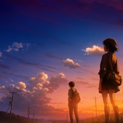 5 сантиметров в секунду — постер аниме