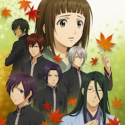 Алые осколки — постер аниме