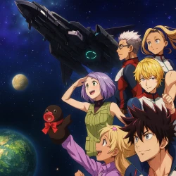 Астра, затерянная в космосе — постер аниме