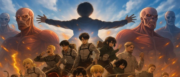 Атака Титанов: Последняя атака — баннер