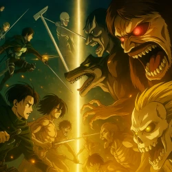 Атака титанов [ТВ-4, часть 1]