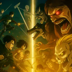 Атака титанов [ТВ-4, часть 1] — постер аниме