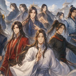 Благословение небожителей — постер аниме