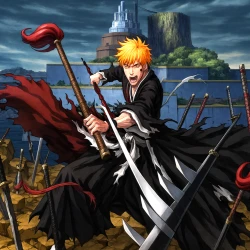 Блич: Уходя в пустоту, я зову тебя по имени — постер аниме