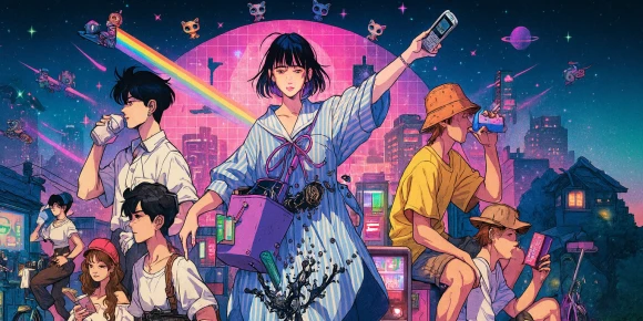 Блюз машины времени о четырёх с половиной татами — баннер