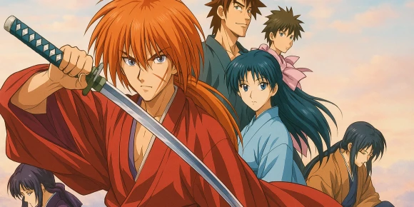 Бродяга Кэнсин [ТВ-2, 1-й сезон] — баннер