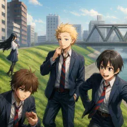 Будни старшеклассников — постер аниме