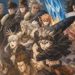 Чёрный клевер: Меч короля магов — постер аниме