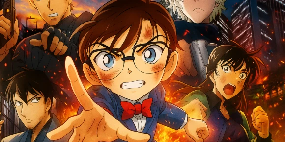 Детектив Конан 24: Алая пуля — баннер