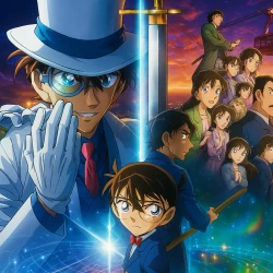 Детектив Конан. Пентаграмма на миллион долларов — постер аниме