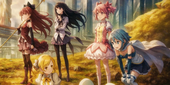 Девочка-волшебница Мадока (компиляция) — баннер