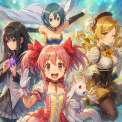 Девочка-волшебница Мадока [ТВ] — постер аниме