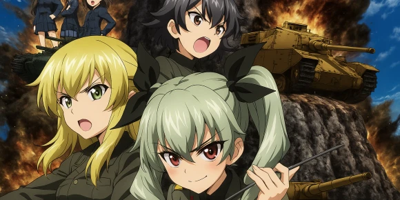 Девушки и танки OVA — баннер