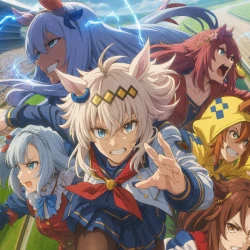 Девушки-пони: Серая Золушка — постер аниме