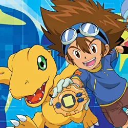 Дигимон – Дети играют в войну — постер аниме