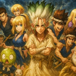 Доктор Стоун [ТВ-1] — постер аниме