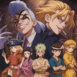 Доктор Стоун [ТВ-4, часть 1] — постер аниме