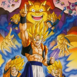 Драконий жемчуг Зет 12: Возрождение Фьюжна — постер аниме