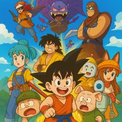 Драконий жемчуг — постер аниме