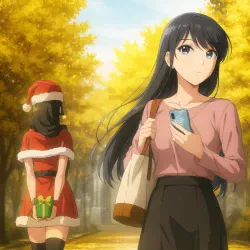 Эта глупая свинья не понимает мечту Санта-Клауса — постер аниме