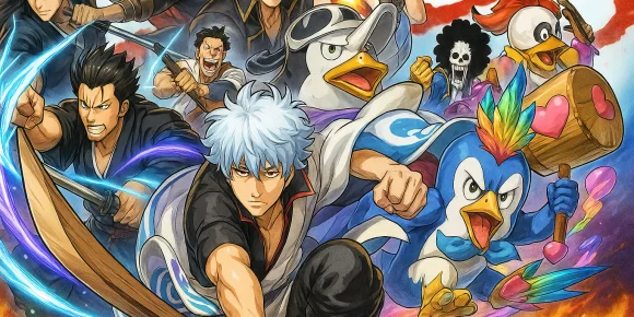 Гинтама x Удар монстра — баннер