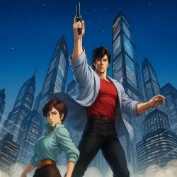 Городской охотник — постер аниме