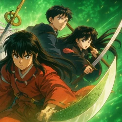 Инуяся. Чёрная Тэссайга — постер аниме