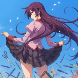 Истории монстров — постер аниме