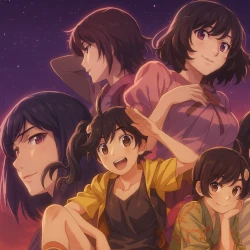 Истории подделок — постер аниме