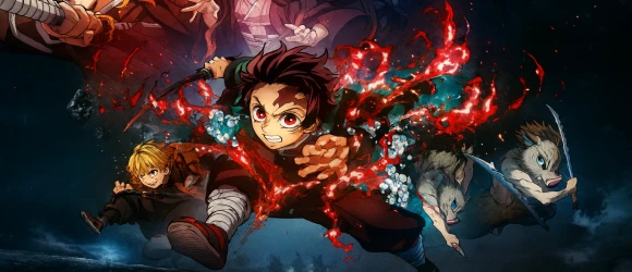 Истребитель демонов: Поезд «Бесконечный» — баннер