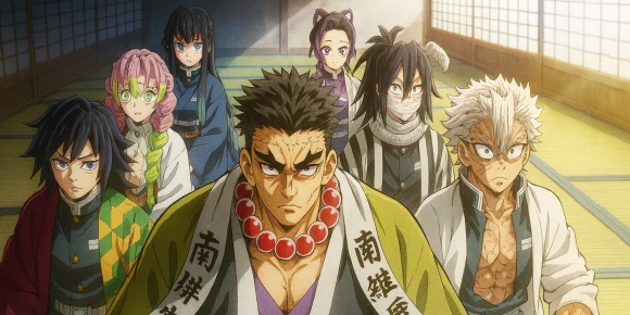 Истребитель демонов: Тренировка столпов — баннер