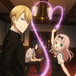 Кагуя: В любви как на войне [ТВ-1] — постер аниме