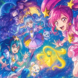 Хорошенькое лекарство: Мерцание звёзд! Донеси чувства песней звёзд! — постер аниме