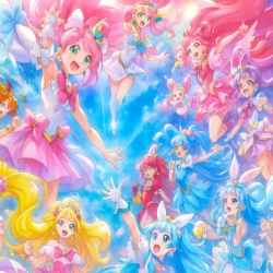 Хорошенькое лекарство: Все звёзды. Фильм F — постер аниме