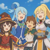 Богиня благословляет этот прекрасный мир! — постер аниме