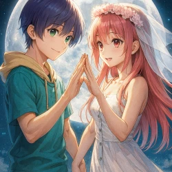 Красавица: Унеси меня на Луну [ТВ-2] — постер аниме