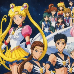 Красавица-воин Сейлор Мун: Сейлор-звезды — постер аниме