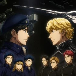 Легенда о героях Галактики (первый сезон) — постер аниме