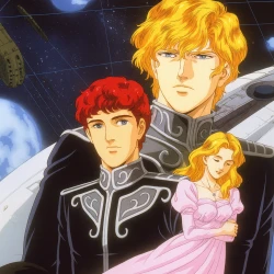 Легенда о героях Галактики: Увертюра к новой войне — постер аниме