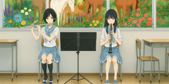 Лиз и синяя птица — баннер