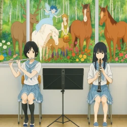 Лиз и синяя птица — постер аниме