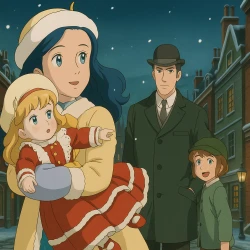 Маленькая принцесса Сара — постер аниме