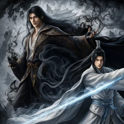 Меч сердца гор и рек — постер аниме