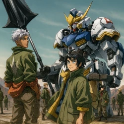 Мобильный воин Гандам: Железнокровные сироты [ТВ-1] — постер аниме