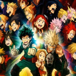 Моя геройская академия. Фильм 2: Герои восстанут — постер аниме