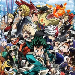 Моя геройская академия. Фильм 3: Миссия мировых героев — постер аниме